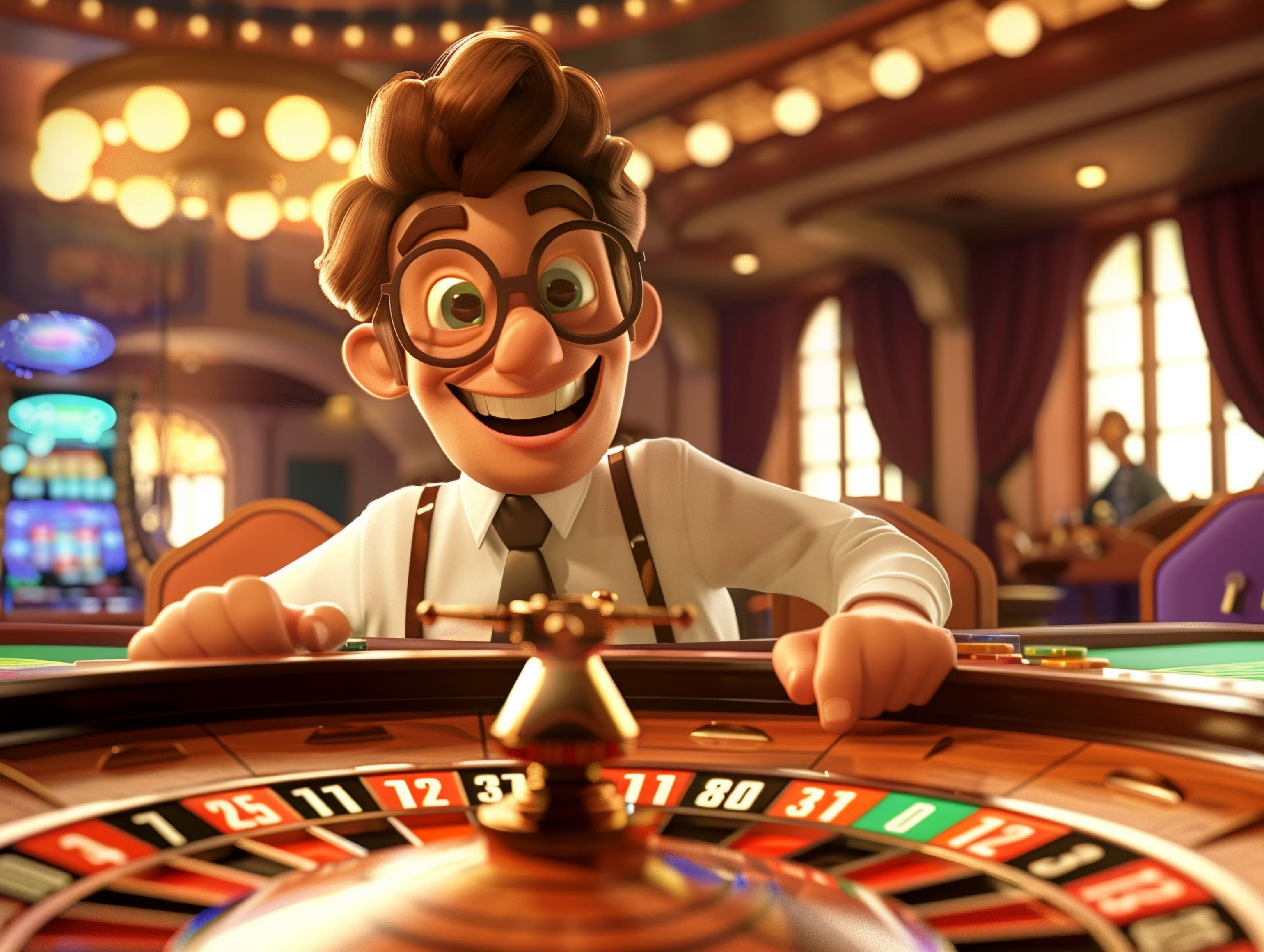 Player enjoying a fun reel-style game